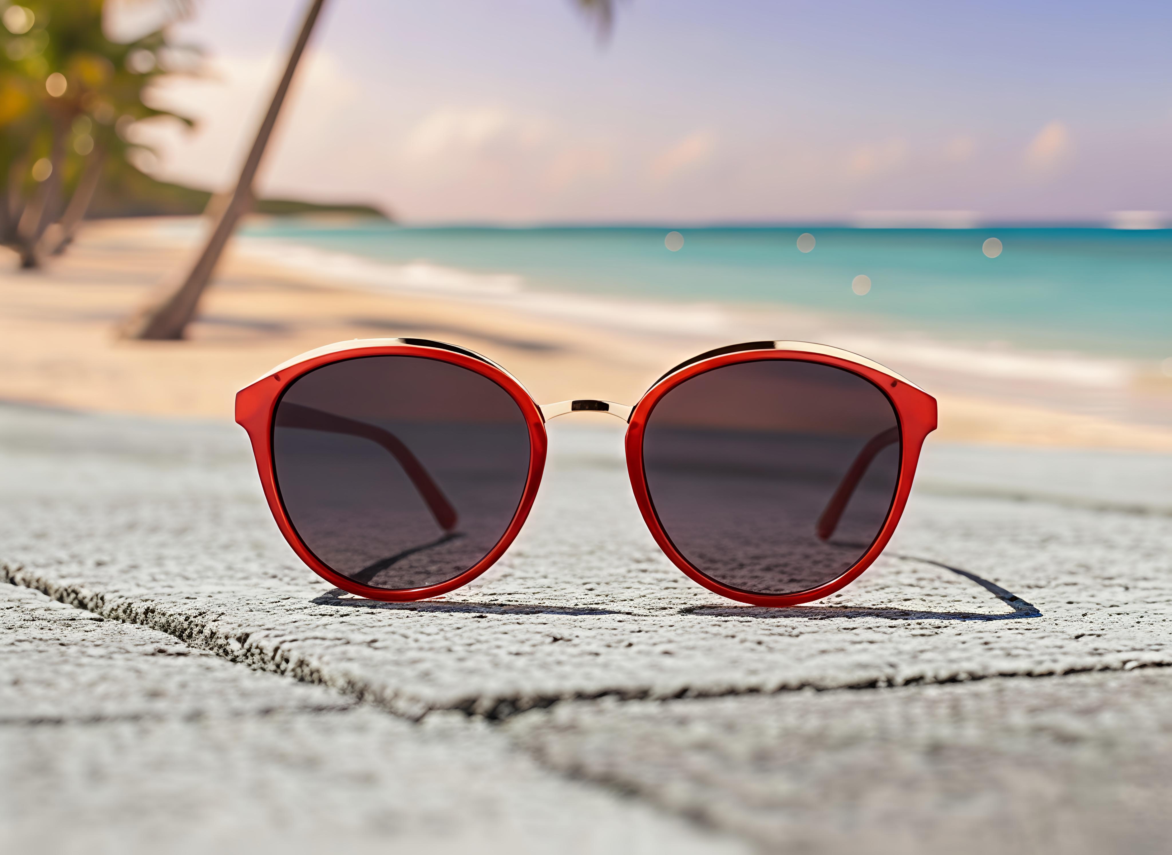 Red Retro Sunglasses