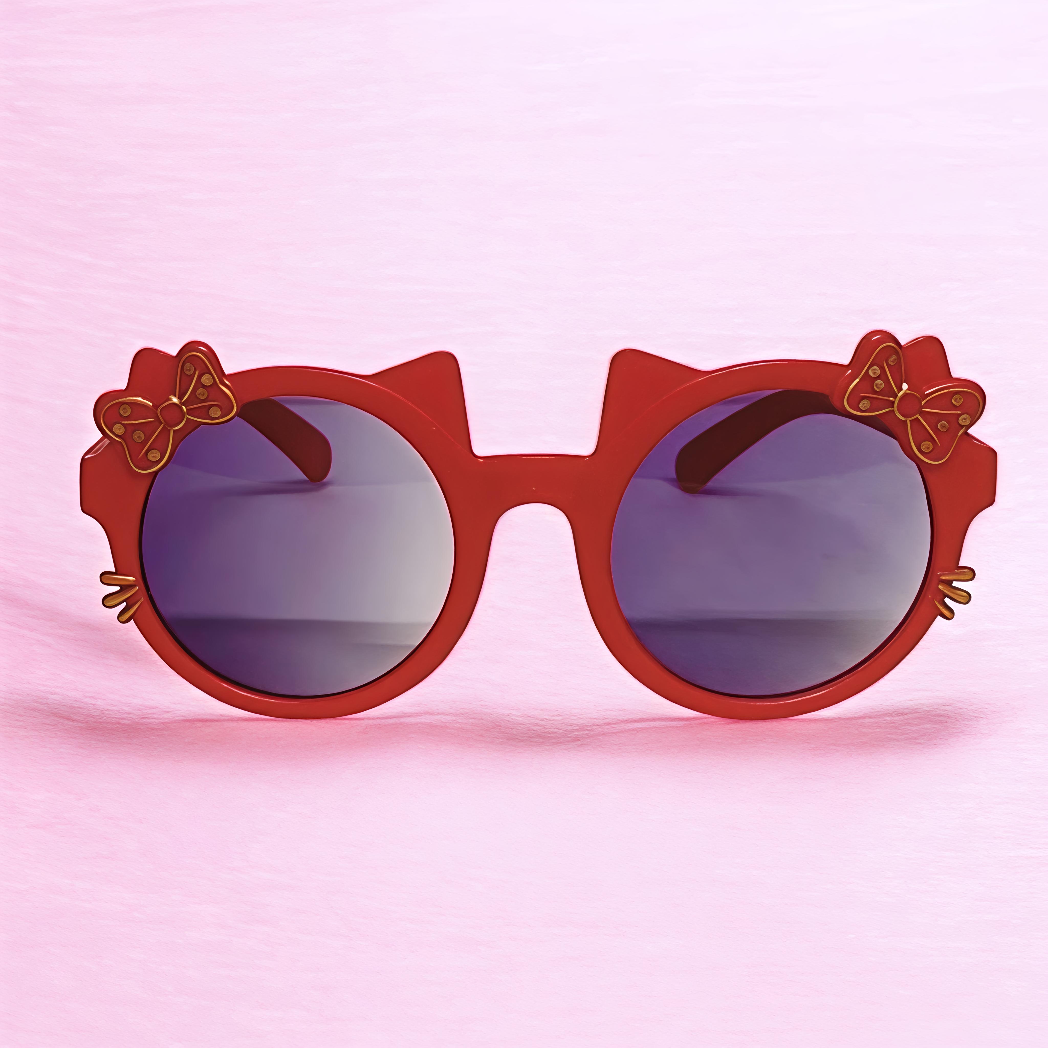 Cute Cat Ear Bow Kids Sunglasses