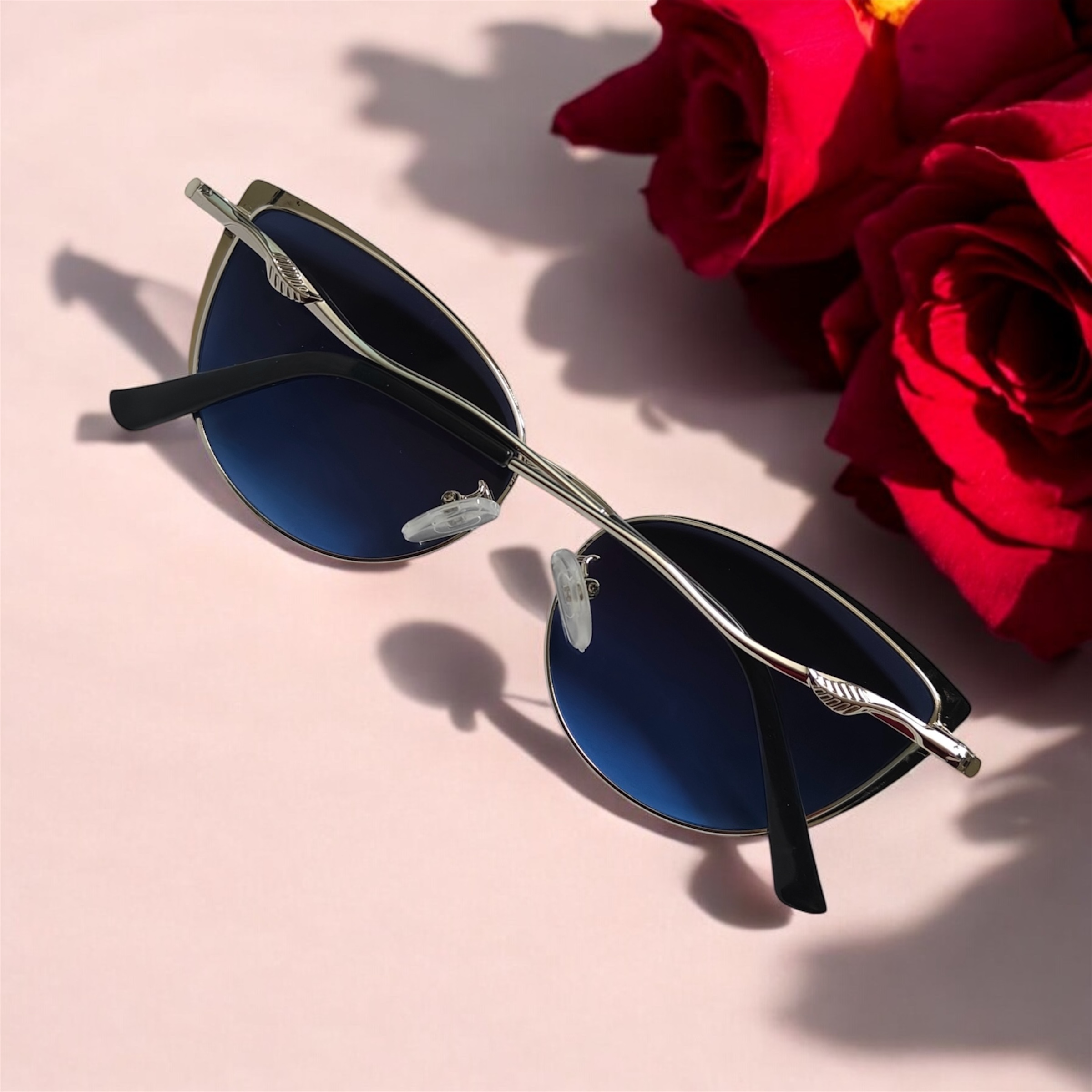 Classic Blue Cat Eye Sunglasses