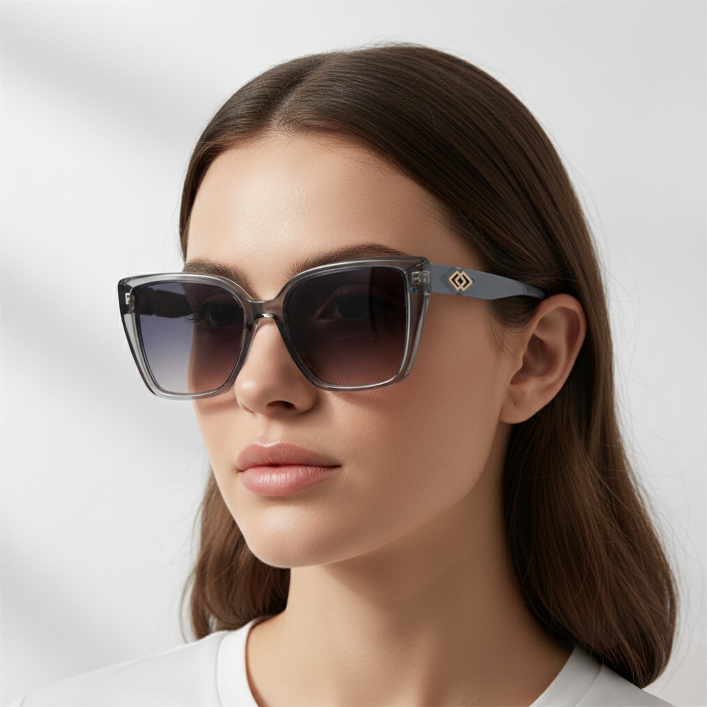 Grey Oversized Sunglasses