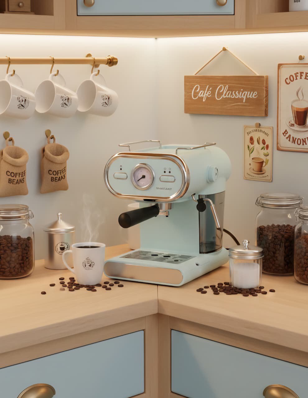 محضرة قهوة اسبريسو silver crest 