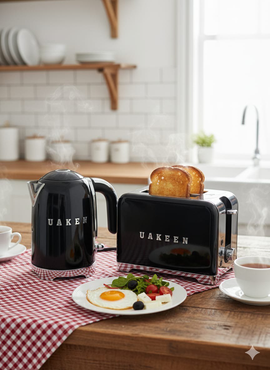 سيت توستر + غلاية uaken