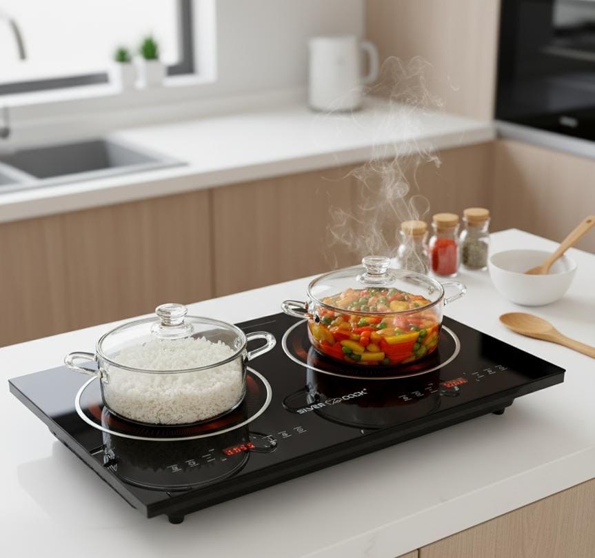 طباخ ليزري 2 عين silver cook 