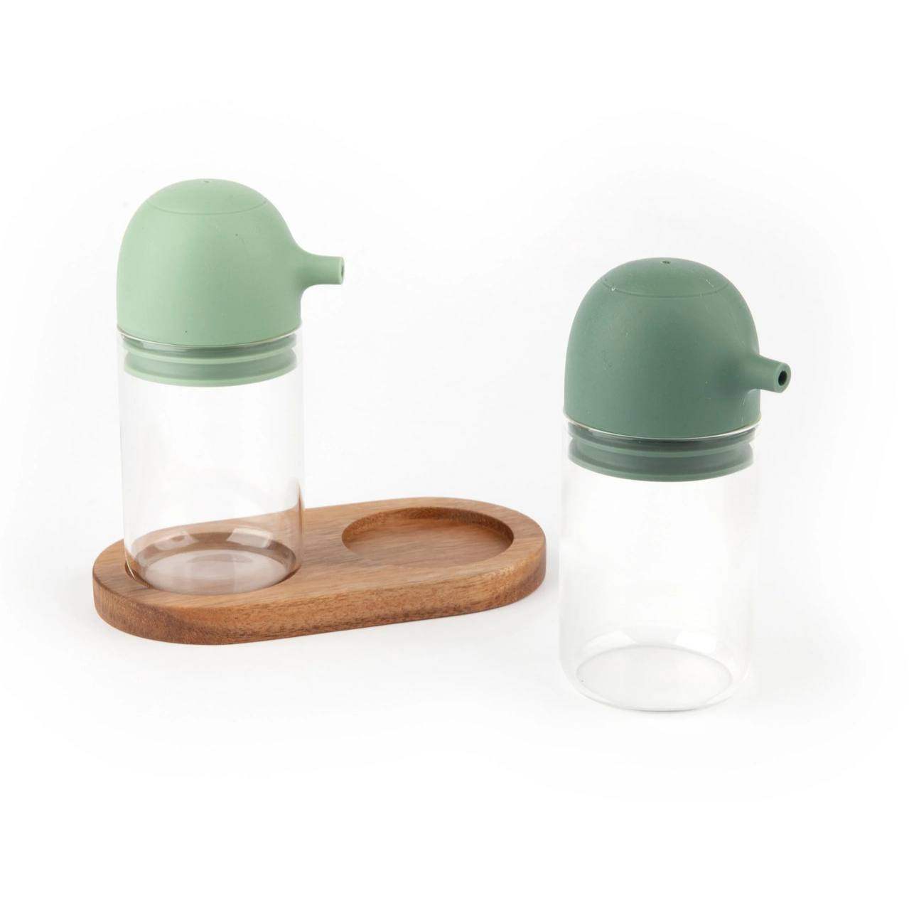 S/2 oil and vinegar dispenser with holder - سيت ادوات (زيت,خل) مع قاعدة