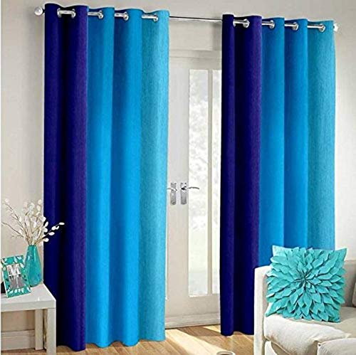 livingcreation Multishaded Room Darkening Polyester Eyelet Curtains for Living Room & Bedroom Pack of 1