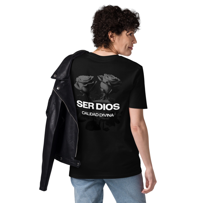 SER DIOS – CALIDAD DIVINA | Camiseta unisex de algodón orgánico
