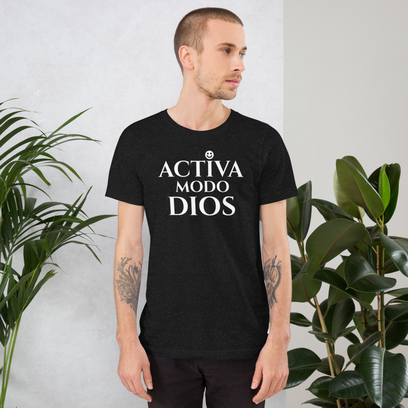 SERDIOS – ACTIVA MODO DIOS | Camiseta negra unisex