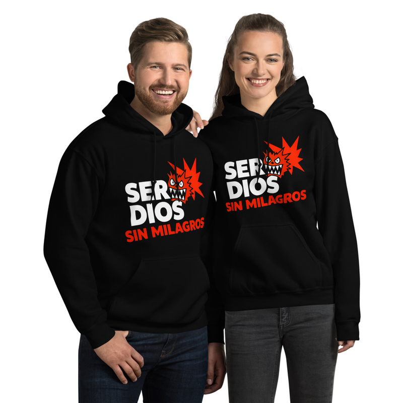 SER DIOS – Sudadera “Sin Milagros” Edición Fuego