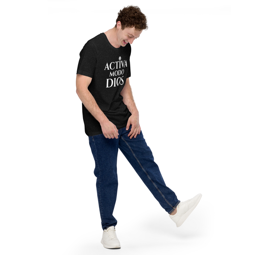 SERDIOS – ACTIVA MODO DIOS | Camiseta negra unisex