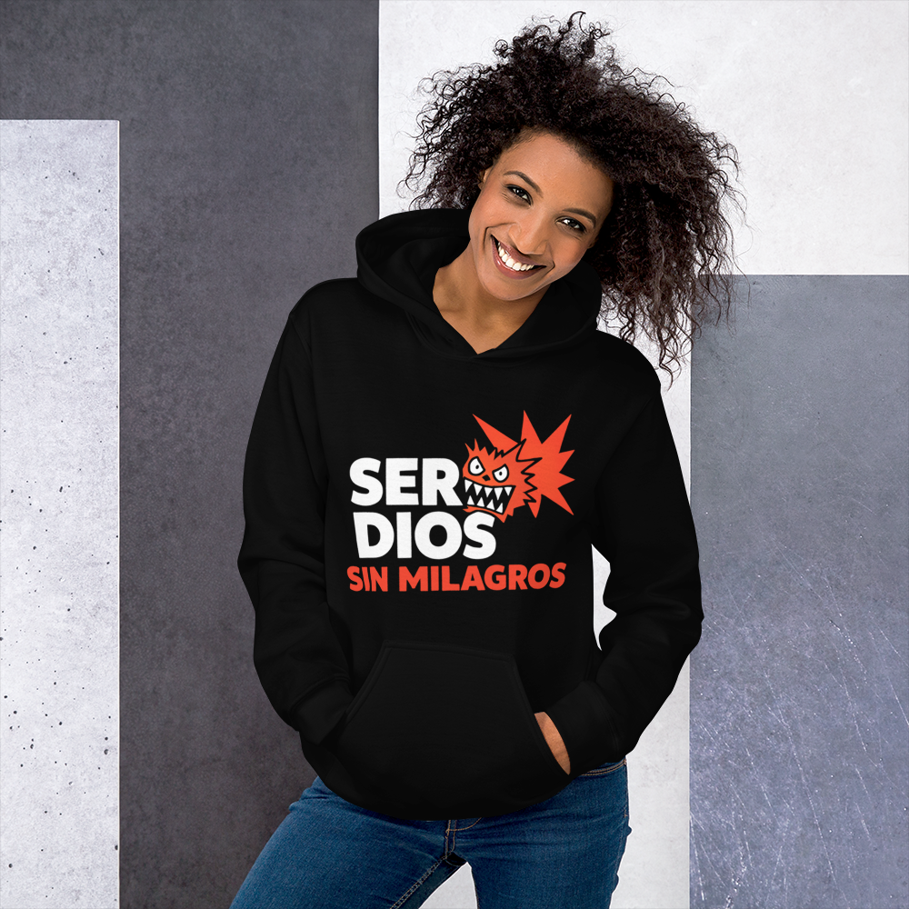 SER DIOS – Sudadera “Sin Milagros” Edición Fuego