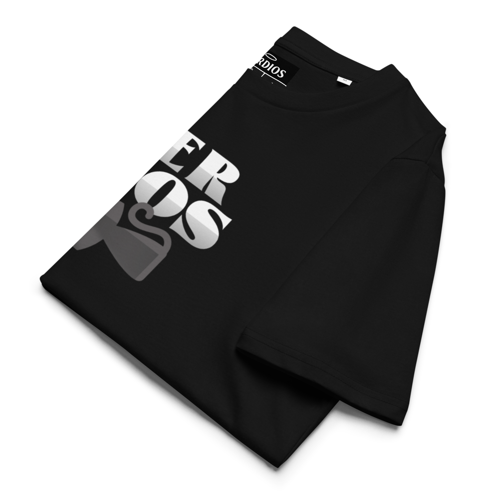 SER DIOS – Gato Invertido | Camiseta orgánica unisex negra