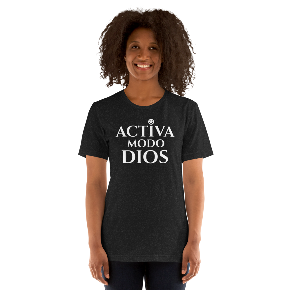SERDIOS – ACTIVA MODO DIOS | Camiseta negra unisex