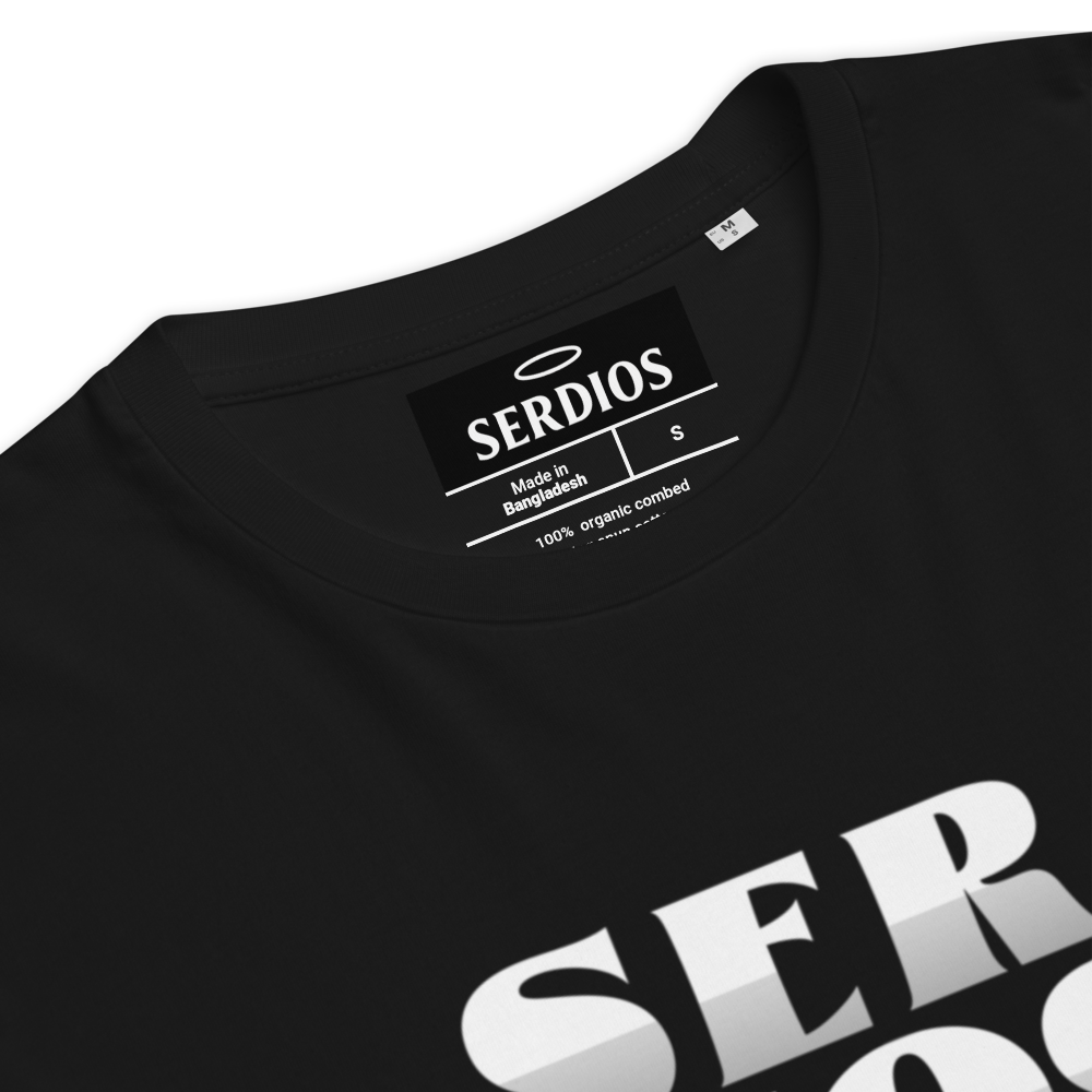SER DIOS – Gato Invertido | Camiseta orgánica unisex negra