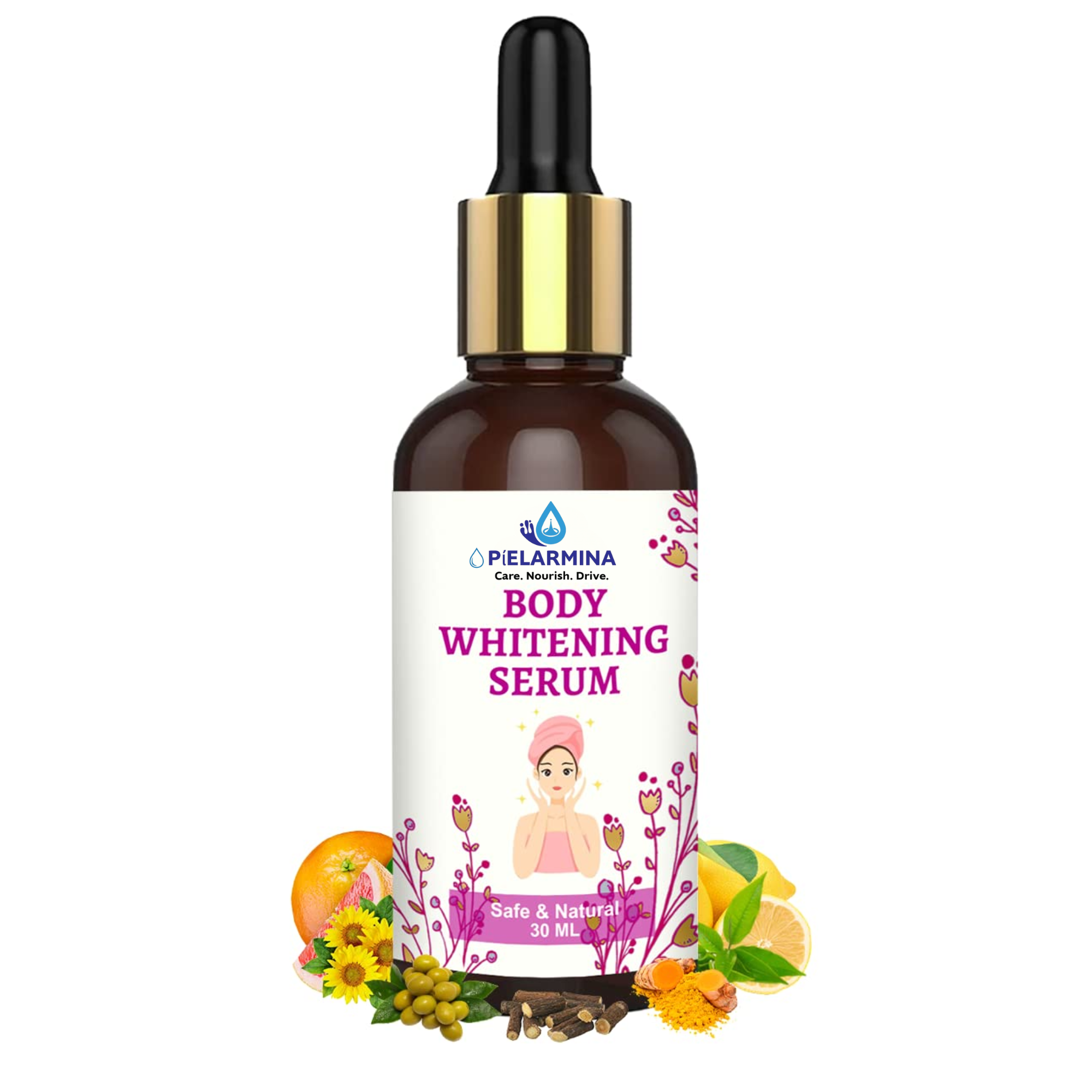 PÍELARMINA Body & Skin Whitening Serum, Skin Brightening Serum For Underarms, Face, Knees, Elbows For Women & Men 30 ml (Pack of 1)