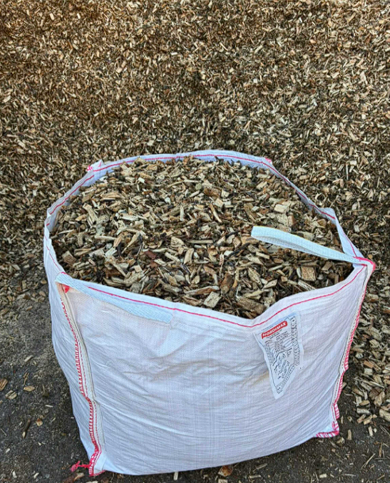 Play area wood chippings £40 per ton sack 