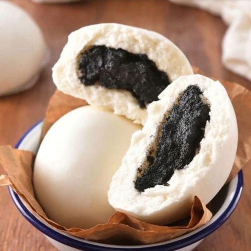 Bakpao ( 1 Box Isi 2 pcs ) Rasa Tausa Hitam