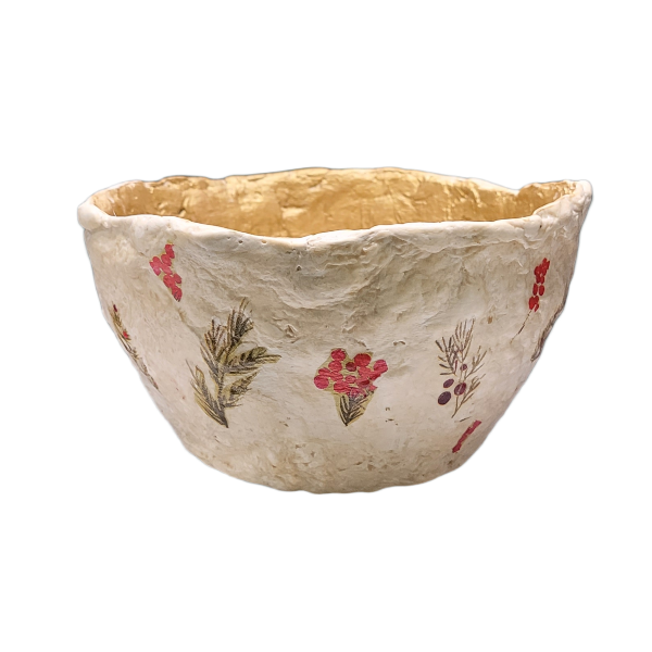 Papier Mâché Clay Bowl