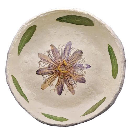 Papier Mâché Clay Bowl