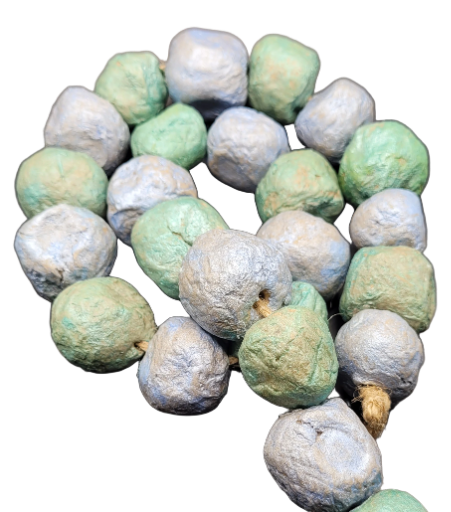 Handmade Paper Mâché Clay Beads