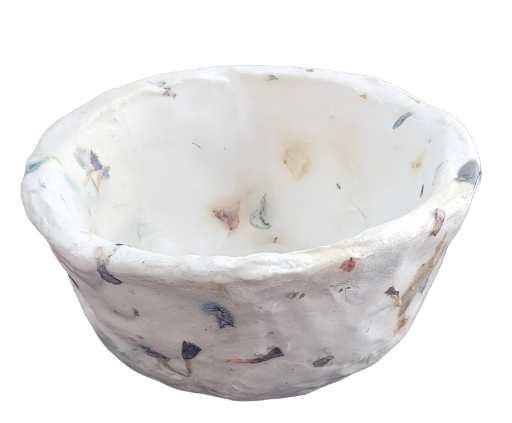 Papier Mâché Clay Bowl