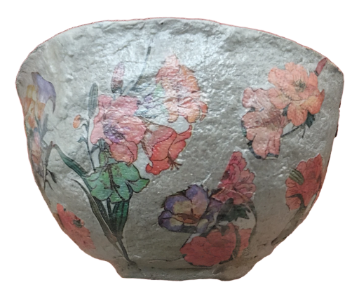 Papier Mâché Clay Bowl