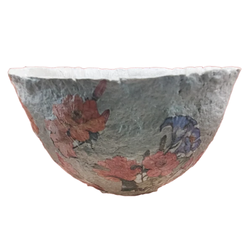 Papier Mâché Clay Bowl