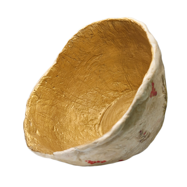 Papier Mâché Clay Bowl