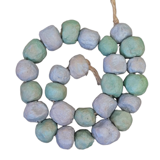 Handmade Paper Mâché Clay Beads