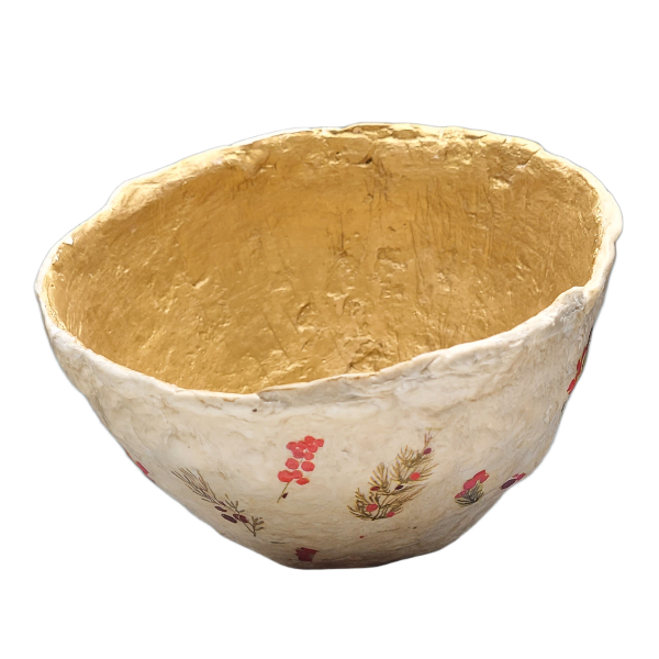 Papier Mâché Clay Bowl