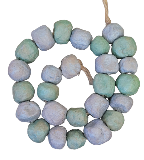 Handmade Paper Mâché Clay Beads