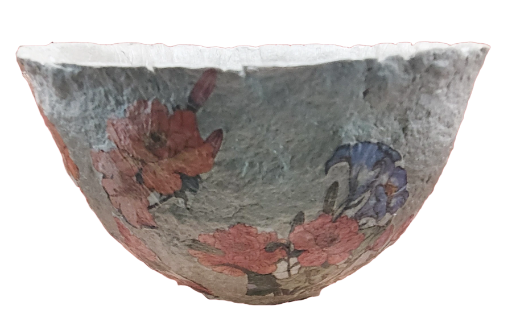 Papier Mâché Clay Bowl