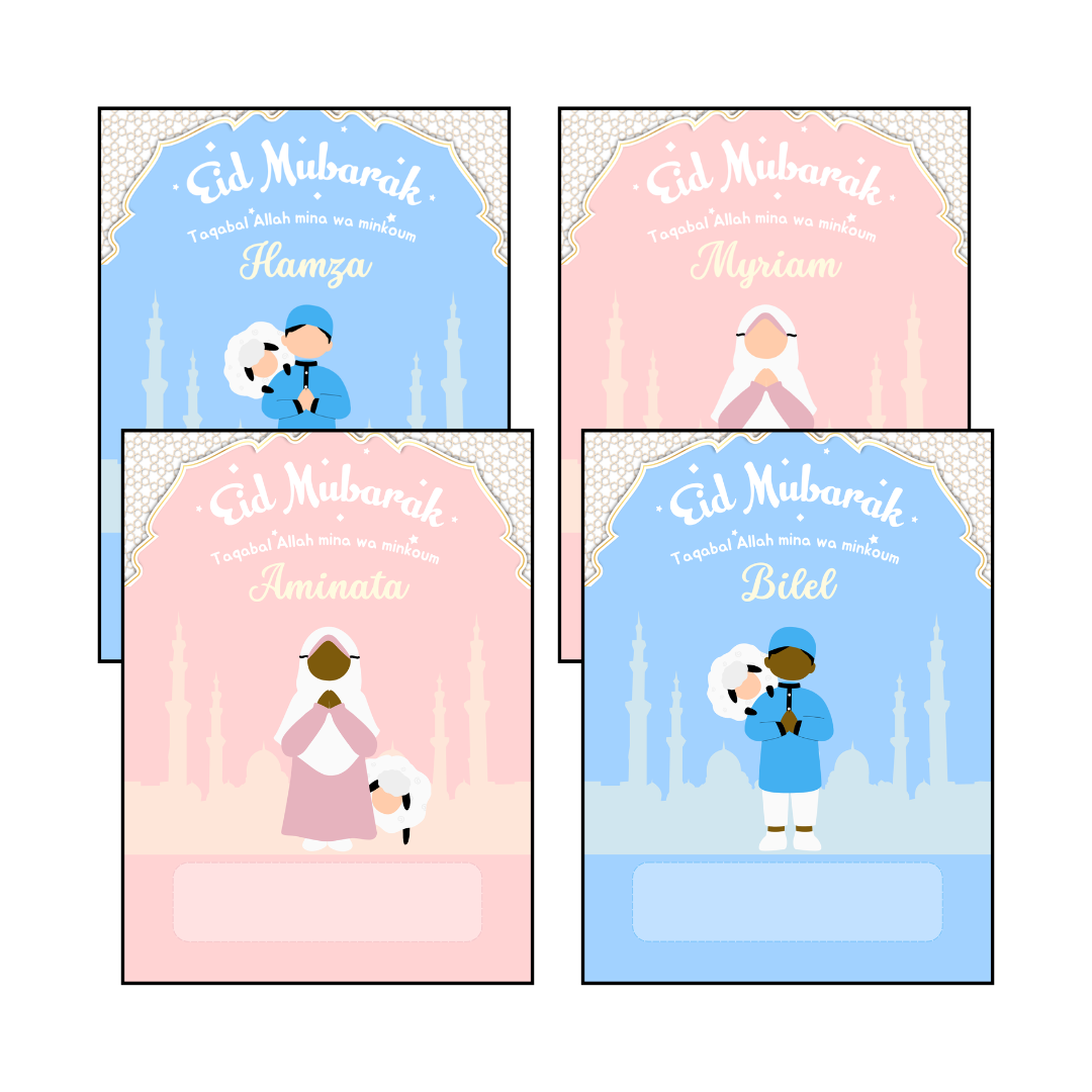 Carte porte-argent Eïd Al-Adha - personnalisable