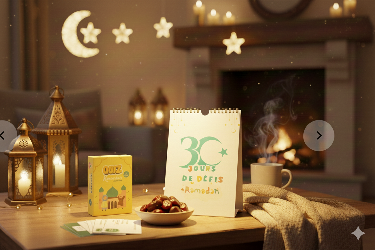 Pack Duo Ramadan Enfants : Quiz Ramadan + Défis 30 jours
