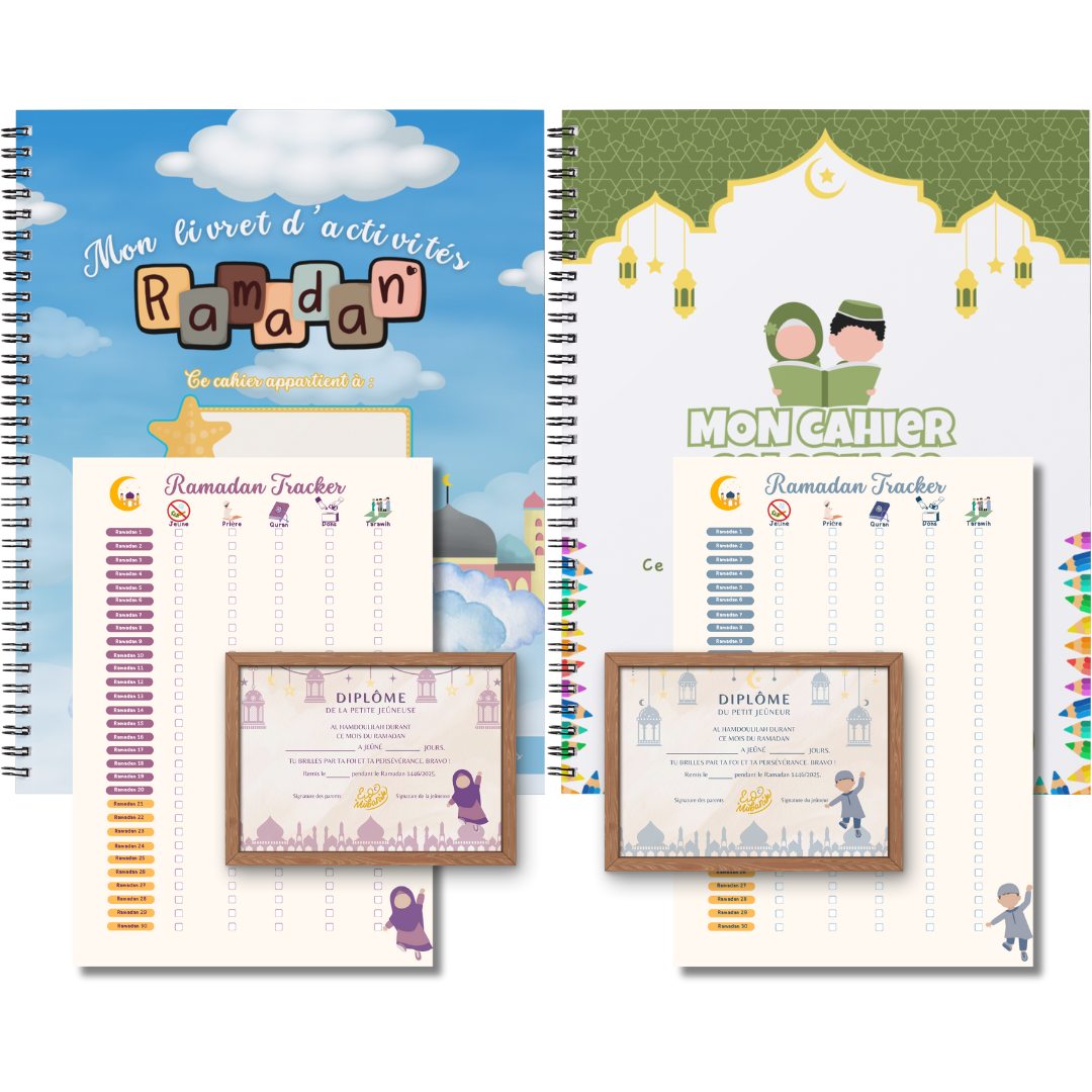 Pack Ramadan – Coloriage, Activités & Tracker Ramadan