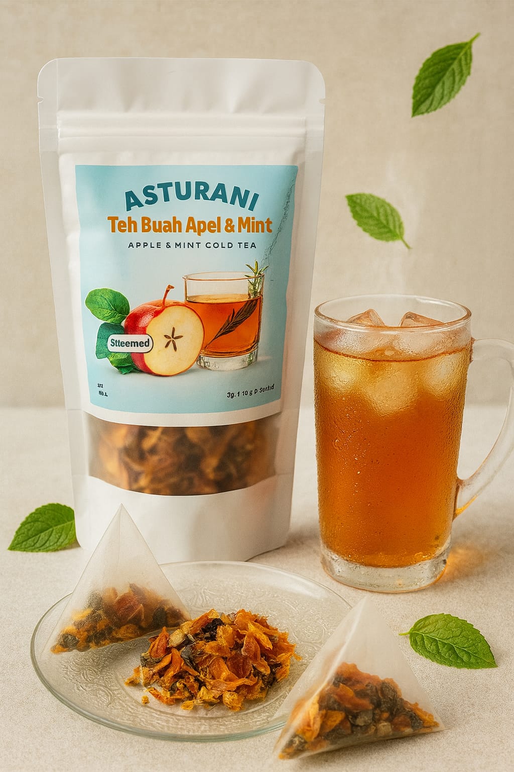 Cold Tea /Infused Water Apple Mint