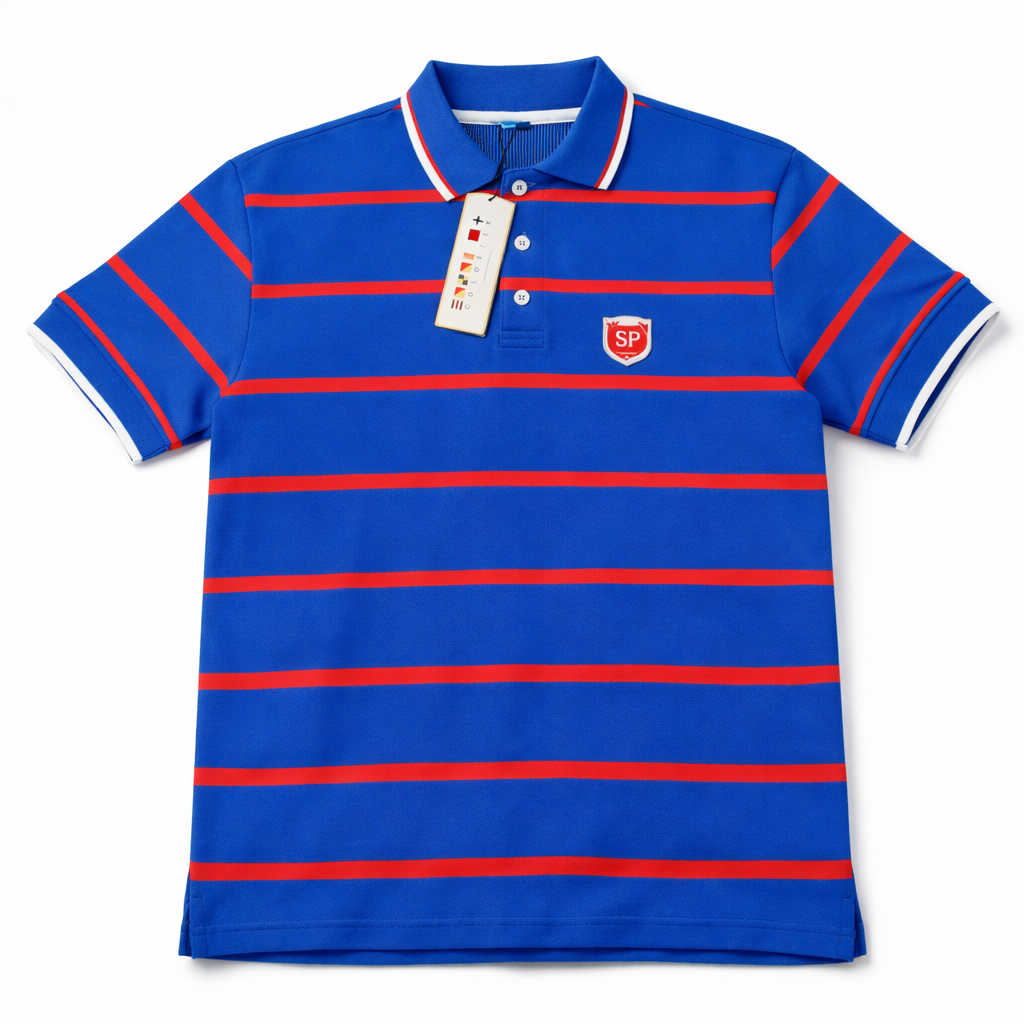 Premium striped polo shirt