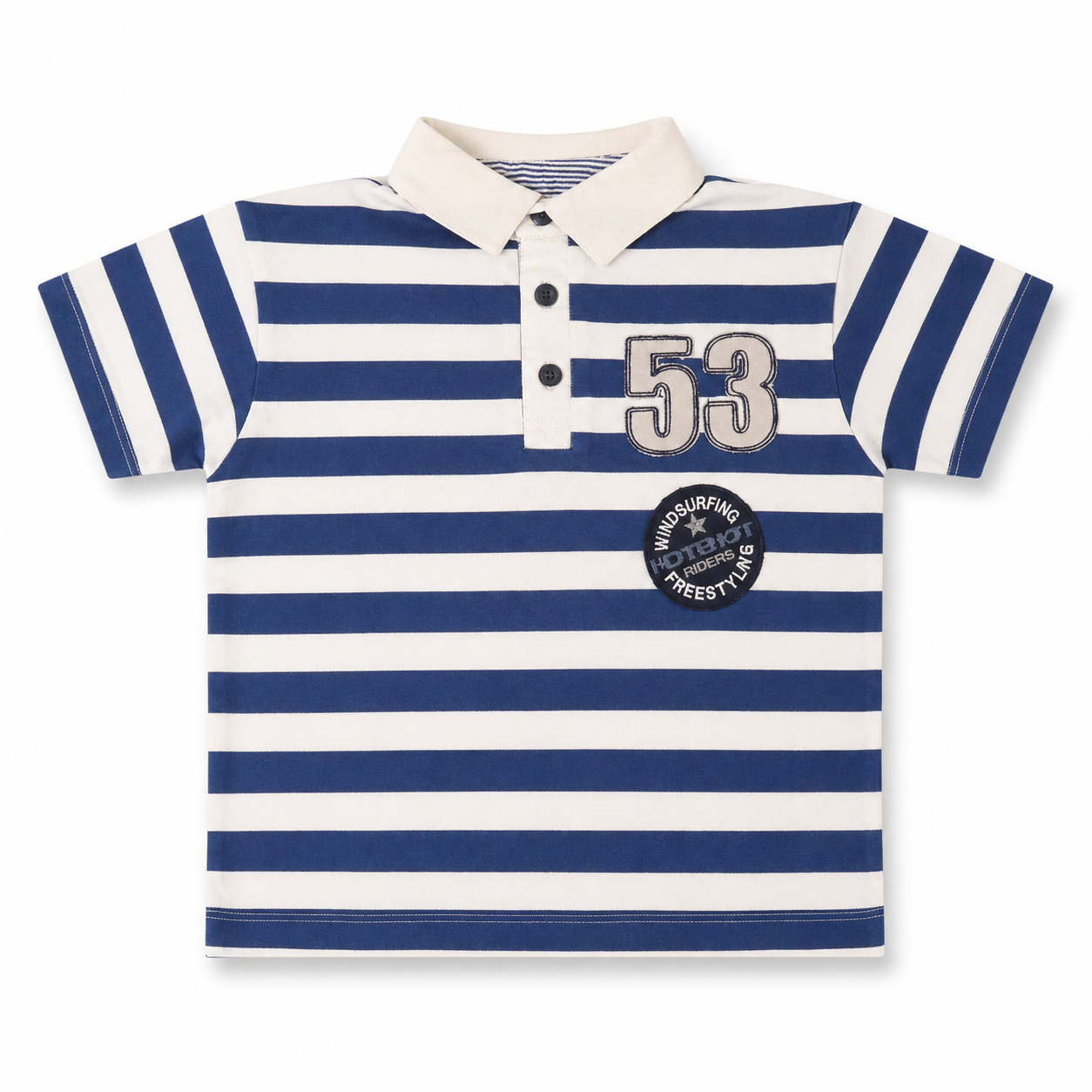 Boy's Striped Polo Shirt