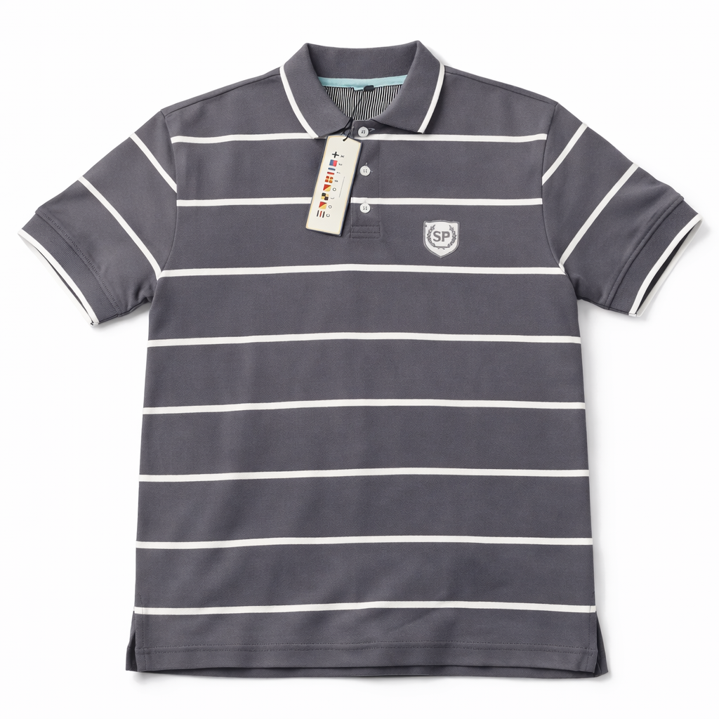 Премиум поло тениска на райе