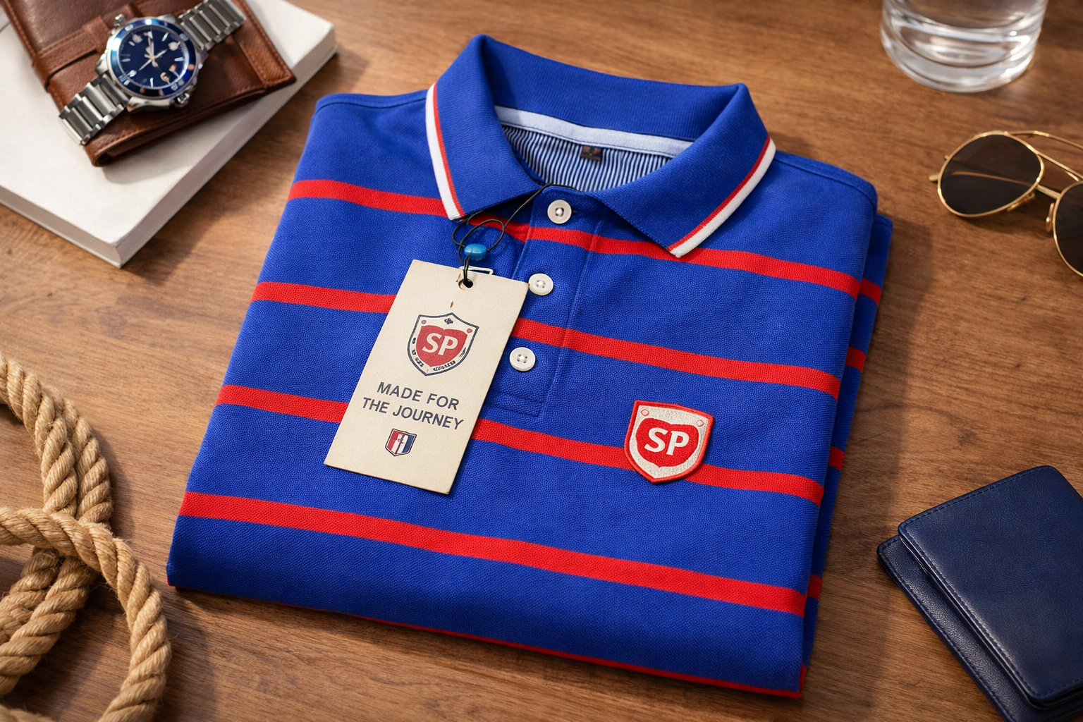 Premium striped polo shirt