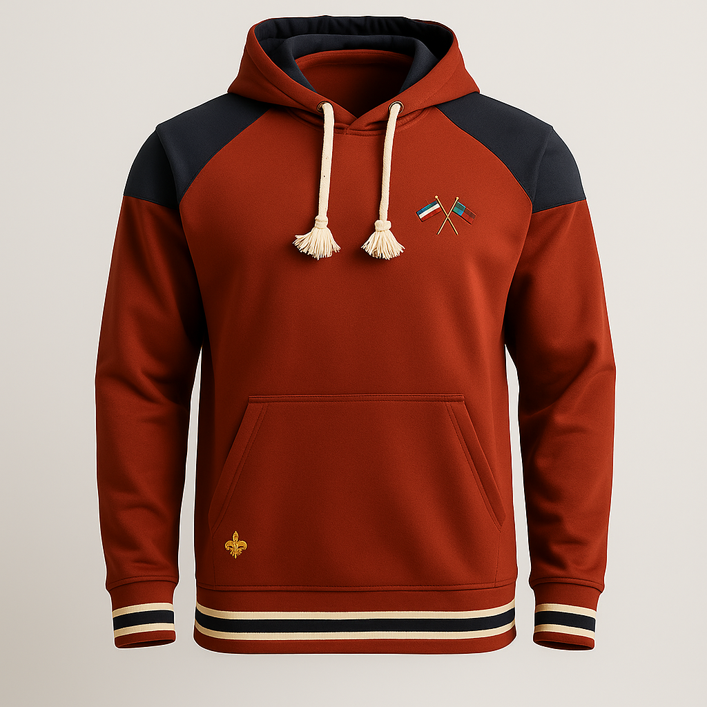 Rust Colored Honor Crest Hoodie