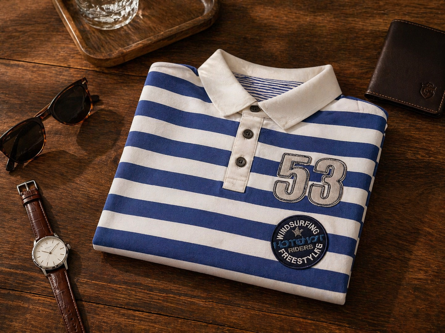Boy's Striped Polo Shirt