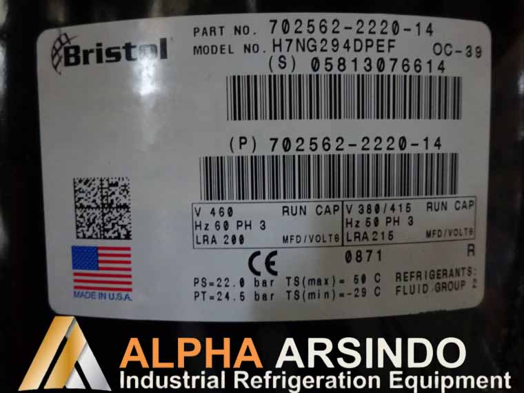 Bristol H7NG294DPEF Compressor