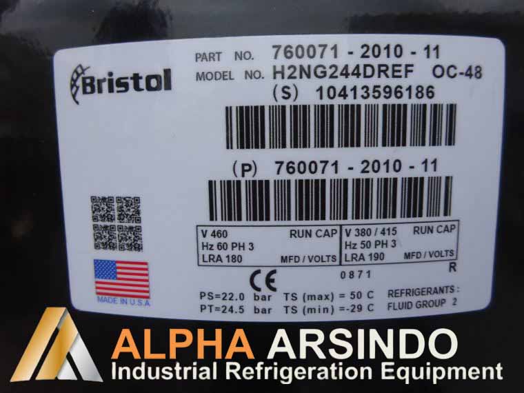 Bristol H2NG244DREF Compressor