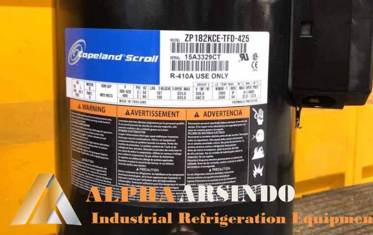 Copeland Scroll Compressor ZP182KCE-TFD-425