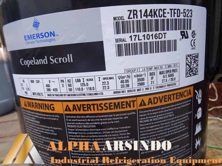 Emerson Copeland Scroll Compressor ZR144KCE-TFD-523