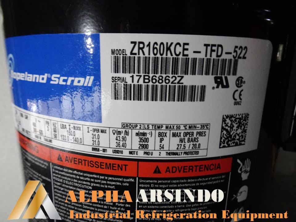 Copeland Scroll Compressor ZR160KCE-TFD-522