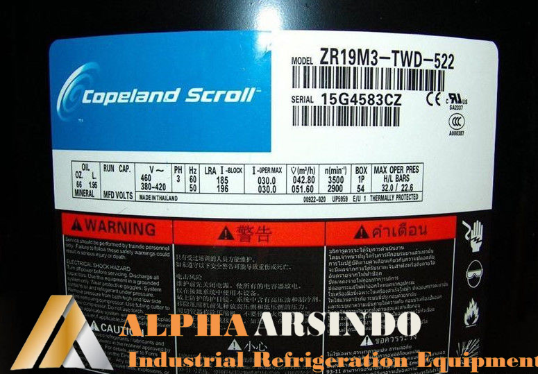 Copeland Scroll Compressor ZR19M3-TWD-522