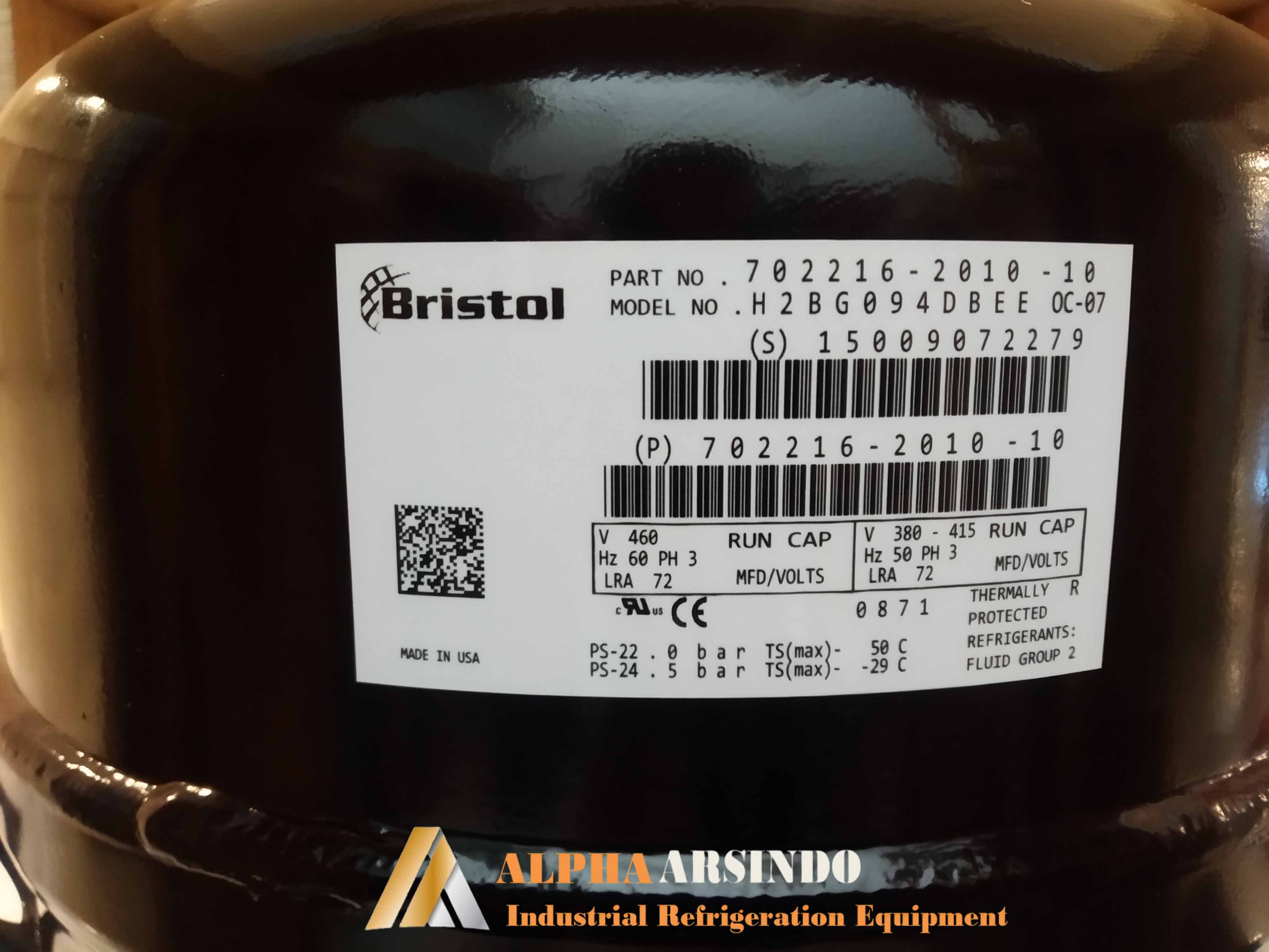 Bristol H2BG094DBEE Compressor