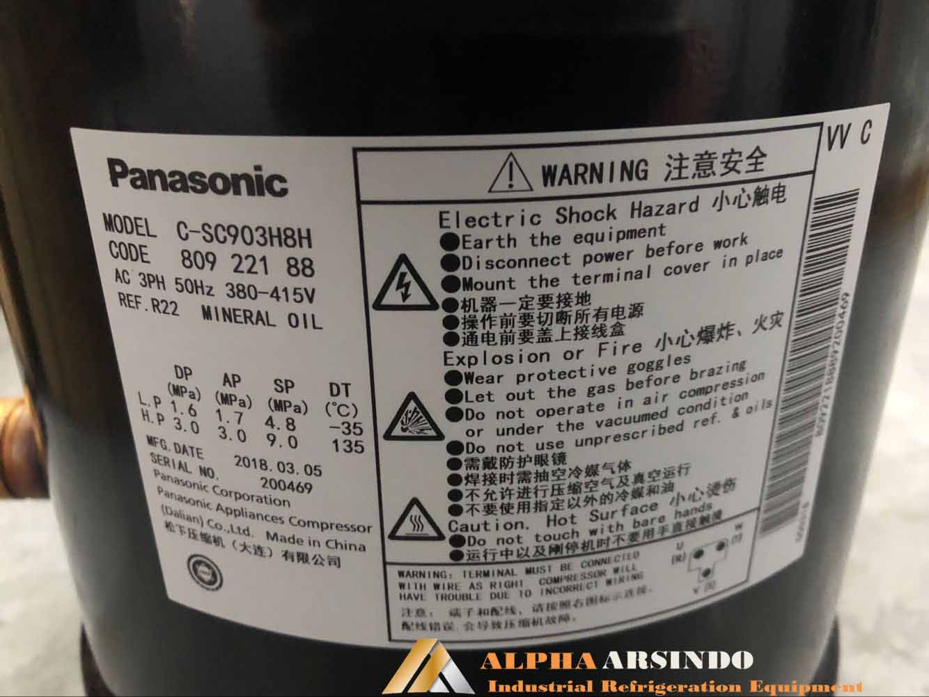 Kompresor Panasonic C-SC903H8H