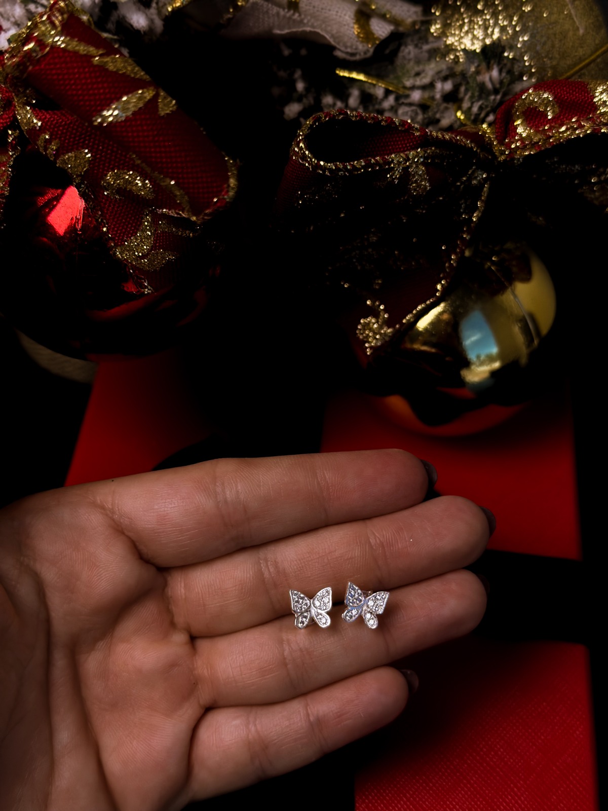 BRINCO BORBOLETA- PRATA 925